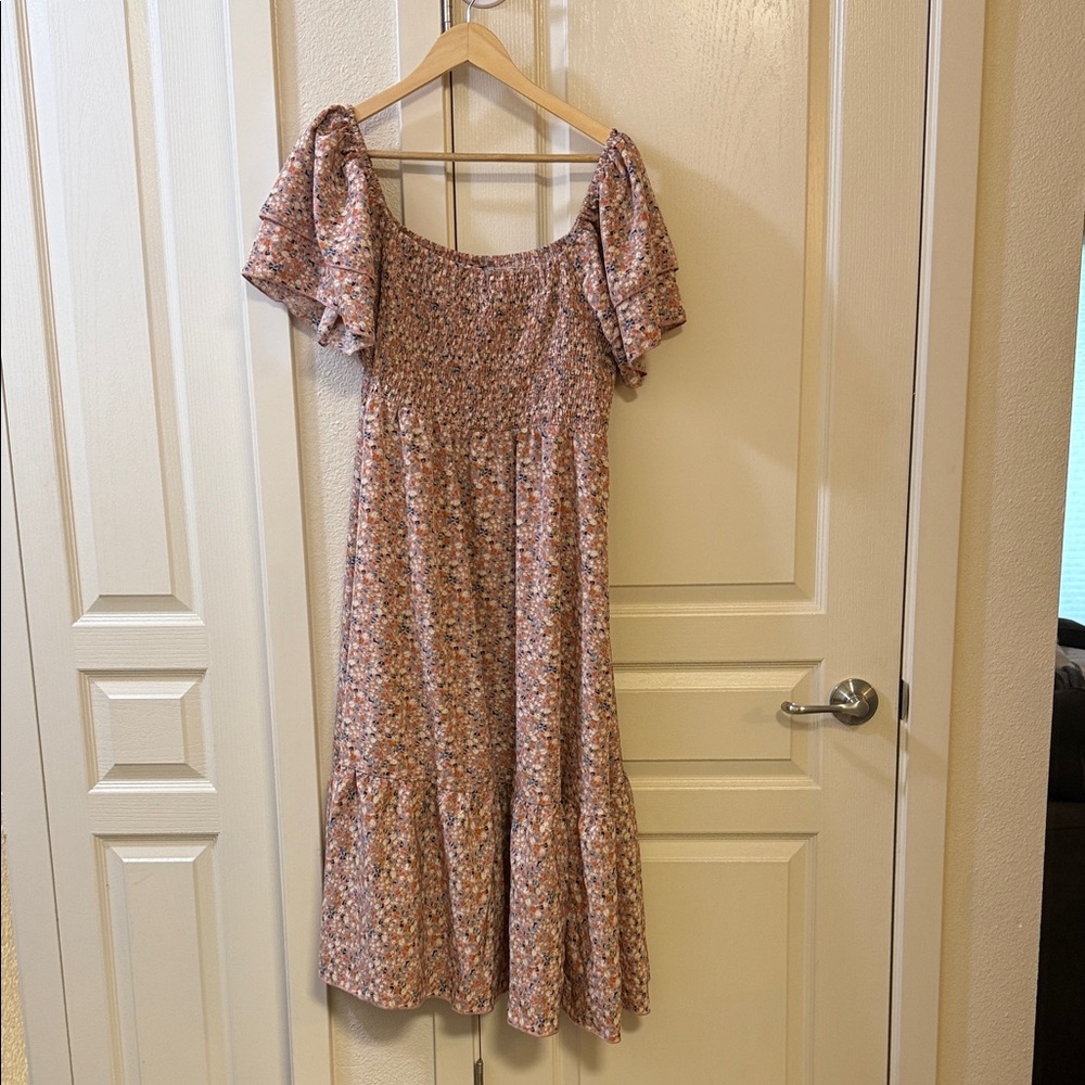 Pink Floral Dress